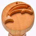 MKM Dolphin 2.5cm wood stamp